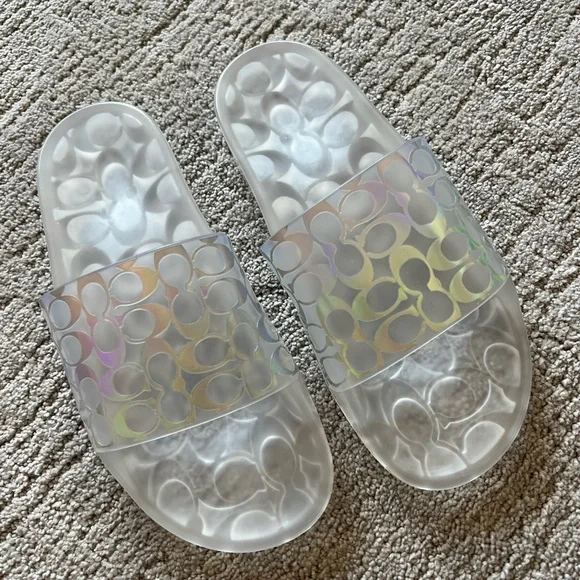 Coach Ugo Iridescent Signature Slides - Picture 4 of 9